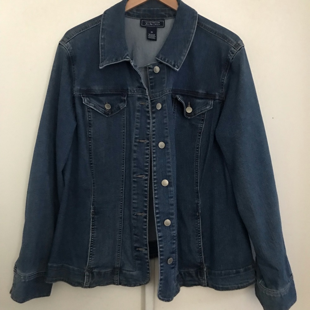 Charter Club Denim Jean Jacket with pockets